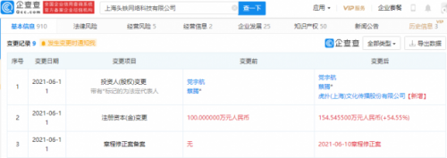 虎撲戰略投資上海頭鐵網絡科技，深化數字產品布局
